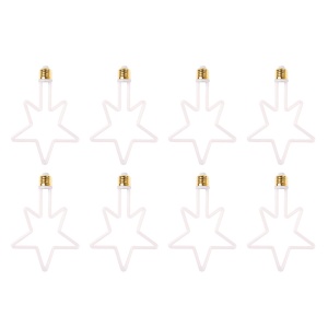 Bec LED AGGE Carnival E27, 8W, Star, 8 buc - Img 2
