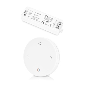 Controler pentru bandă LED AGGE CCT Color Controller, RF 2.4 GHz, Controller + Remote control 4-button - Img 2