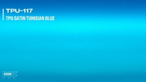 Folie de protecție pentru vopsea GYEON PPF Color - albastru, Satin Tunisian Blue (TPU-117)