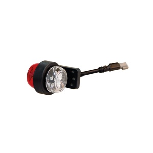 Lampă de avertizare / lumină de poziție Strands Viking - 12/24V / 0.9W / 108 mm / Alb/Roșu