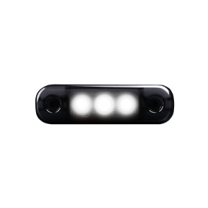 Lampă de gabarit Strands Dark Knight Super Dark Slim 3LED - 12/24V / 1W / 84 mm, Alb