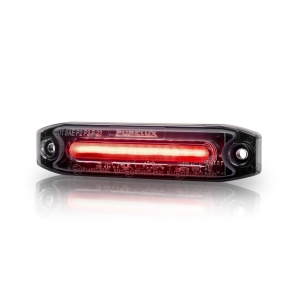 Lampă de poziție Purelux Specter 12X Dark - 12/24V / 6W / 102 mm, Roșu - Img 2