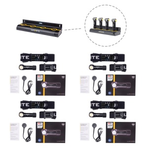 Lampă frontală LUMONITE Vector V2 - 500 lm / Reîncărcabil, 4 x Standard kit + Stație de încărcare multiplă - Img 2