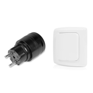 Priză cu telecomandă AGGE Wireless Remote Control priză, IP44, priză + Wall switch