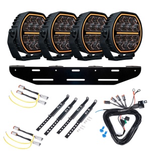 Proiector auxiliar STRANDS Big Energy 7" V2 - Rotund / 18 cm / 98W / Ref. 20, 4 buc - Set complet