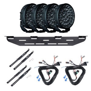 Proiector auxiliar STRANDS Big Energy Raw 9" - Rotund / 22 cm / 160W / Ref. 20, 4 buc - Set complet
