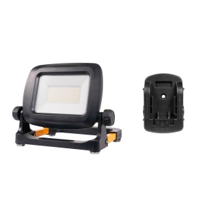 Proiector de lucru AGGE Workmate 2K, pentru acumulatori de scule electrice, 2100 lm, lampă + adaptor pentru acumulatori B&D/PorterCable/Stanley