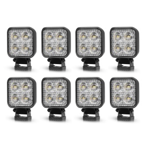 Proiector de lucru PURELUX Standard pătrat 20 - 8 cm / 20W / fascicul larg, 8 buc