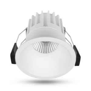 Spot încastrat AGGE Rotund Spot Antiglare 82 mm - IP44 / CCT / intensitate reglabilă, Alb