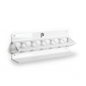 Suport de perete pentru flacoane POKA PREMIUM, 6 x 500 ml, alb