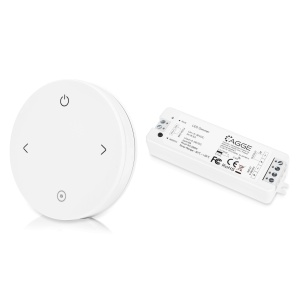 Telecomandă pentru bandă LED AGGE reglarea intensității 4-button, RF 2.4 GHz, telecomandă + unitate de control