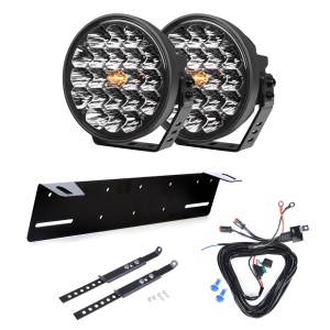 Auxiliary light PURELUX 770 DRL - Round / 18 cm / 130W / Ref. 25, 2 pcs - Complete set
