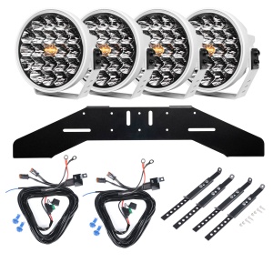 Auxiliary light PURELUX 770 DRL White - Round / 18 cm / 130W / Ref. 25, 4 pcs - Complete set (WRC)
