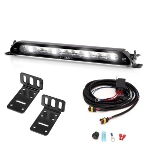 Bară LED Lazer Linear 12 Elite cu lumină de poziție - dreaptă / 38 cm / 84W, 1 buc - Set complet - Img 2