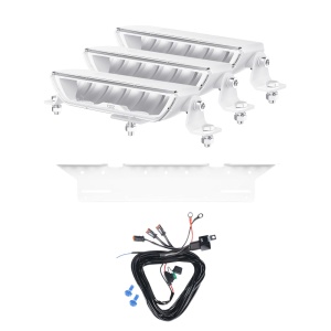 Bară LED OZZ XB1 8″ Alb - dreaptă / 22 cm / 60W / Ref. 27.5, 3 buc - Set complet