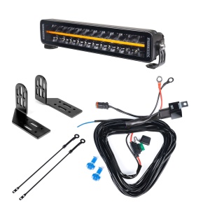 Bară LED PURELUX Black Boost S360 - dreaptă / 36 cm / 120W / Ref. 37.5, 1 buc - Set complet (End fitting)