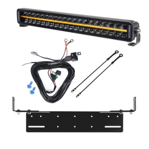 Bară LED PURELUX Black Boost S560 - dreaptă / 56 cm / 200W / Ref. 50, 1 buc - Set complet cu suport pentru montaj încastrat - Img 2