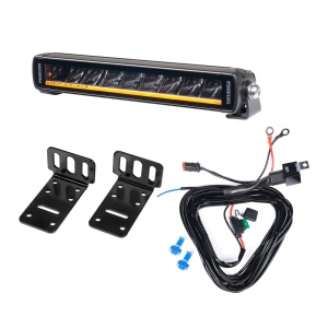 Bară LED PURELUX Black X-Slim S250 - dreaptă / 25 cm / 45W / Ref. 20, 1 buc - Set complet (montaj inferior)