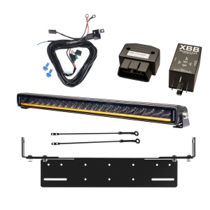 Bară LED PURELUX Black X-Slim S520 - dreaptă / 52 cm / 105W / Ref. 50, 1 buc - Set complet cu suport pentru montaj încastrat + XBB Dongle & PowerUnit releu de conectare