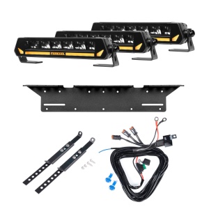 Bară LED PURELUX Panther Aero S200 - dreaptă / 22 cm / 60W / Ref. 20, 3 buc - Set complet