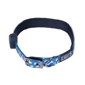 Collar Light5 Doggo Led Collar, Albastru, S