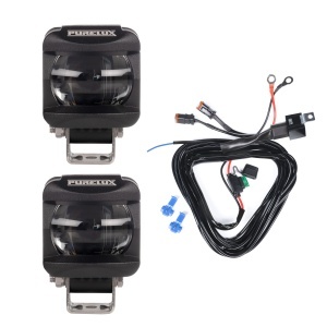 Fog light PURELUX F210 - 6 cm / 10W, 2 fog lights + relay cable network