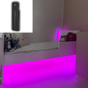 Kit de bandă LED pentru camera copiilor AGGE - Set complet, Negru glisor tactil remote control - Img 2