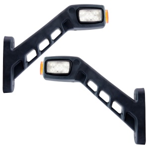 Lampă de avertizare / lampă de gabarit Strands Freedom Light Guide Rubber Arm L - 12/24V / 191 mm, dreapta + stânga