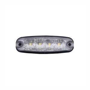 Lampă de avertizare Strands Strobe Light 4 LED - Portocaliu / 12/24V / 5W / 98 mm - Img 2