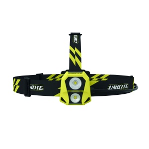 Lampă frontală UNILITE HL-6R - 450 lm / Reîncărcabil / 2 x AA