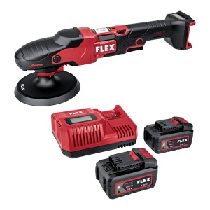 Mașină de polisat FLEX XFE 15 150 18-EC - orbitală, Set complet