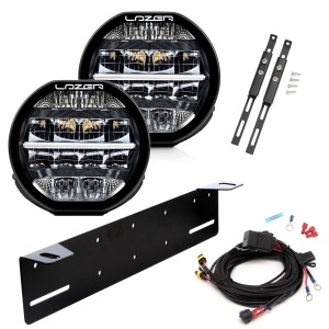 Proiector auxiliar Lazer Sentinel 7" Standard - Rotund / 18 cm / 62W / Ref. 12.5, 2 buc - Kit complet