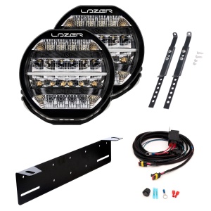 Proiector auxiliar Lazer Sentinel 9" Standard - Rotund / 23 cm / 87 W, 2 buc - Kit complet