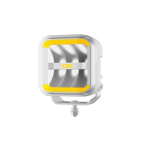 Proiector auxiliar OZZ SQR 5" Alb - pătrat / 12 cm / 90W / Ref. 50, 1 buc.