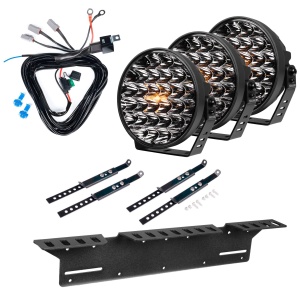 Proiector auxiliar PURELUX 9110 DRL - Rotund / 23 cm / 175W / Ref. 50, 3 buc - Set complet