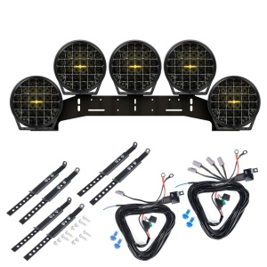 Proiector auxiliar PURELUX 9110 DRL - Rotund / 23 cm / 175W / Ref. 50, 5 buc - Set complet (WRC) - Img 2