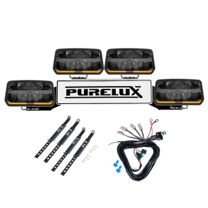 Proiector auxiliar PURELUX Panther 11 - Rectangle / 24 cm / 170W / Ref. 20, 4 buc - Set complet (WRC)