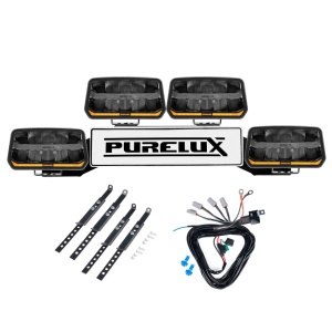 Proiector auxiliar PURELUX Panther 11 - Rectangle / 24 cm / 170W / Ref. 20, 4 buc - Set complet (WRC) - Img 2