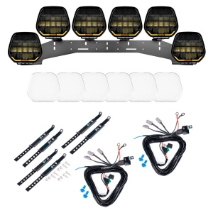 Proiector auxiliar PURELUX Panther 9 Heat - Rotund / 23 cm / 258W / Ref. 25, 6 buc - Set complet (WRC)