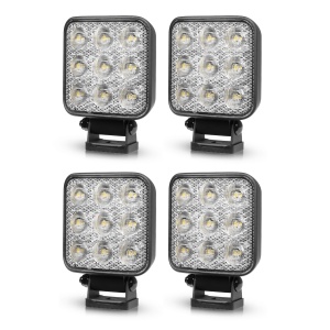 Proiector de lucru PURELUX Standard pătrat 42 - 10 cm / 42W / fascicul larg, 4 buc