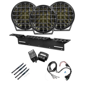 Proiector suplimentar PURELUX 9110 - Rotund / 23 cm / 175W / Off-road, 3 buc - Set complet + XBB Dongle & PowerUnit releu de conectare - Img 2