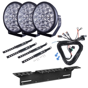 Proiector suplimentar Strands YUKON 9 2.0 - Rotund / 23 cm / 86 W / Ref. 50, 3 buc - Set complet - Img 2