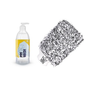 Șampon auto GYEON Q²M PPF Wash - Neutral, 500 ml, 500 ml + KC Premium Wash Mitt
