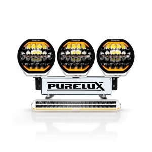 Set de proiectoare auxiliare PURELUX WRC 28, 696W / 50,000 lm - Set complet, set cu lămpi albe - Img 2