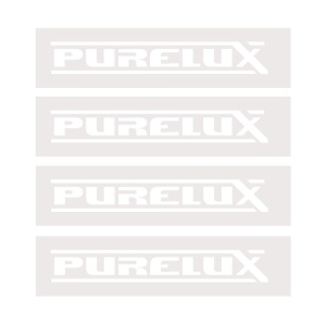 Sticker PURELUX Alb Logo, 120 x 18 mm, 4 buc - Img 2