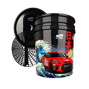 Washing bucket Soft99 x RaceCity, 19 L, Bucket + grit guard + lid