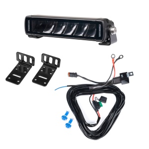 Bară LED PURELUX Black X-Slim S180 - dreaptă / 18 cm / 24W / Ref. 25, 1 buc - Set complet (suport inferior) - Img 2