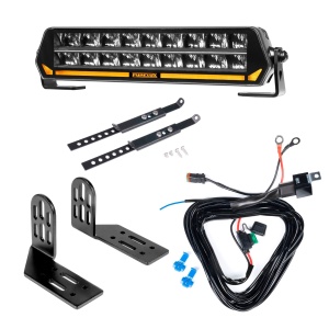 Bară LED PURELUX Panther S300 - dreaptă / 30 cm / 144W / Ref. 30, 1 buc - Set complet (Side Suport)