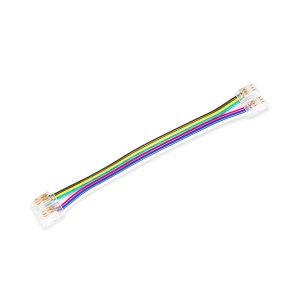 Conector pentru bandă LED AGGE Strip to Strip, 10cm, pentru RGB+CCT benzi LED - Img 2