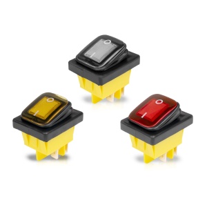 Întrerupător PURELUX On/Off HD Rocker Switch, Amber